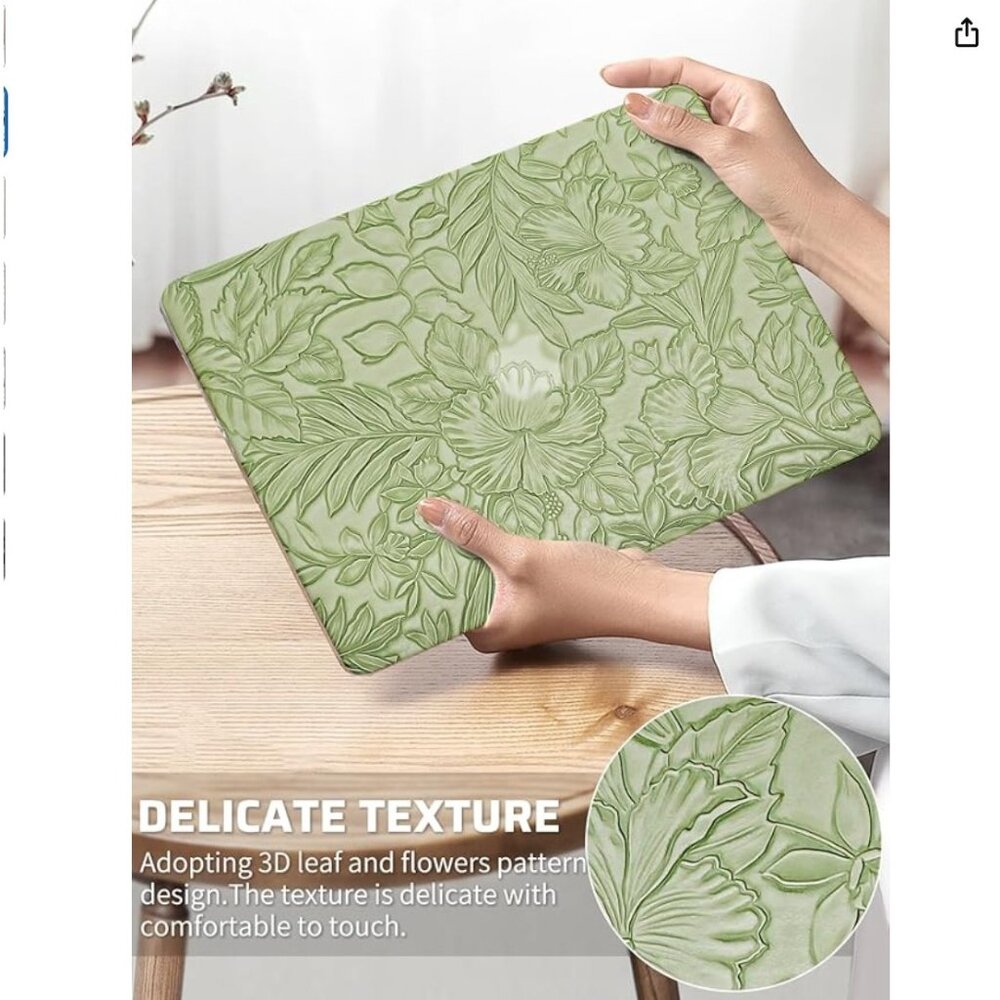 MacBook Air 13 Inch Case 2022 2021 2020-2018 Release A1932 A2179 M1 A2337,Elegan - Picture 2 of 8